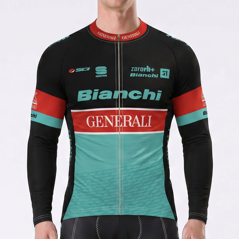 Generali Bianchi Long Sleeves Cycling Jersey