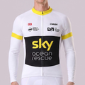 Sky Ocean Rescue Long Sleeves Cycling Jersey
