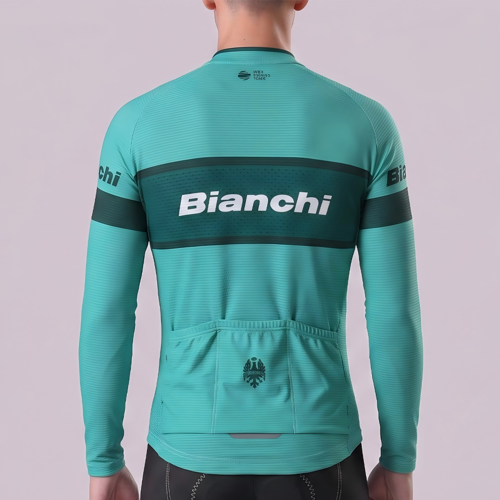 UCI Bianchi Long Sleeves Cycling Jersey