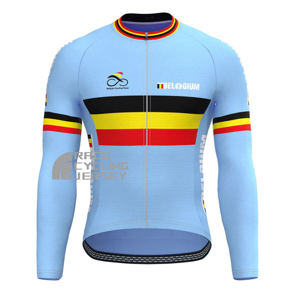 2013 Belgium Long Sleeves Cycling Jersey