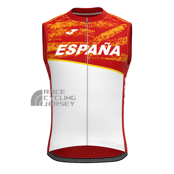 ESPANA White Sleeveless Cycling Jersey