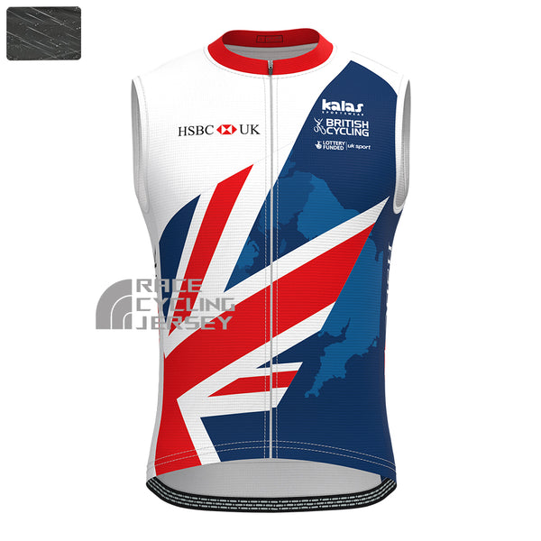 2017 United Kingdom Windproof Sleeveless Cycling Jersey