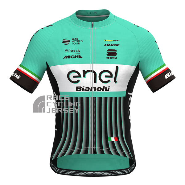 ENEL Bianchi Short Sleeves Cycling Jersey