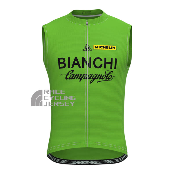 Green Bianchi Sleeveless Cycling Jersey