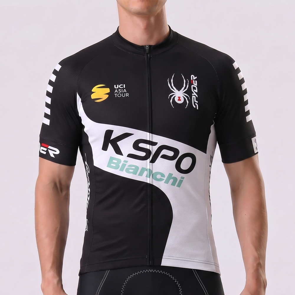 KSPO Bianchi Short Sleeves Cycling Jersey