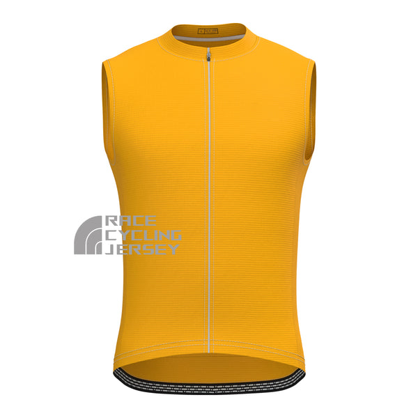 Orange Sleeveless Cycling Jersey