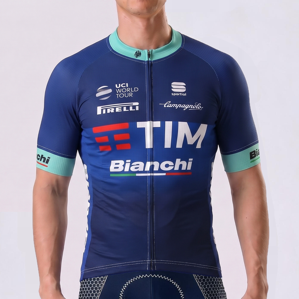 TIM Bianchi Short Sleeves Cycling Jersey