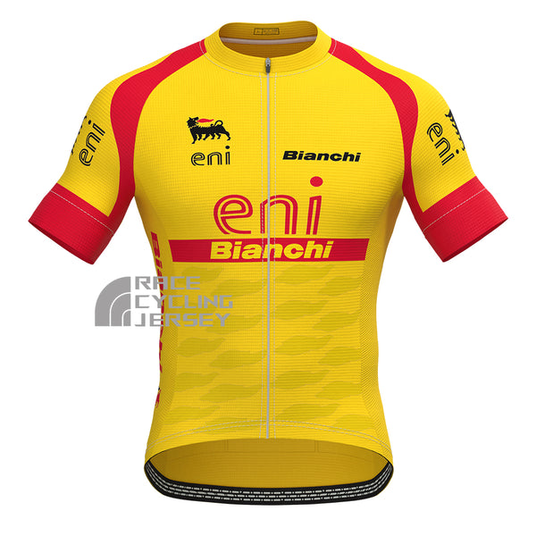 Eni Bianchi Short Sleeves Cycling Jersey