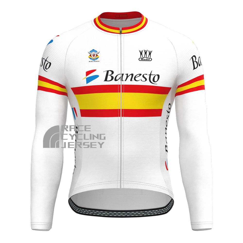 1992 Banesto Long Sleeves Cycling Kits
