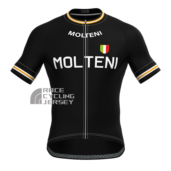 Black MOLTENI Short Sleeves Cycling Jersey
