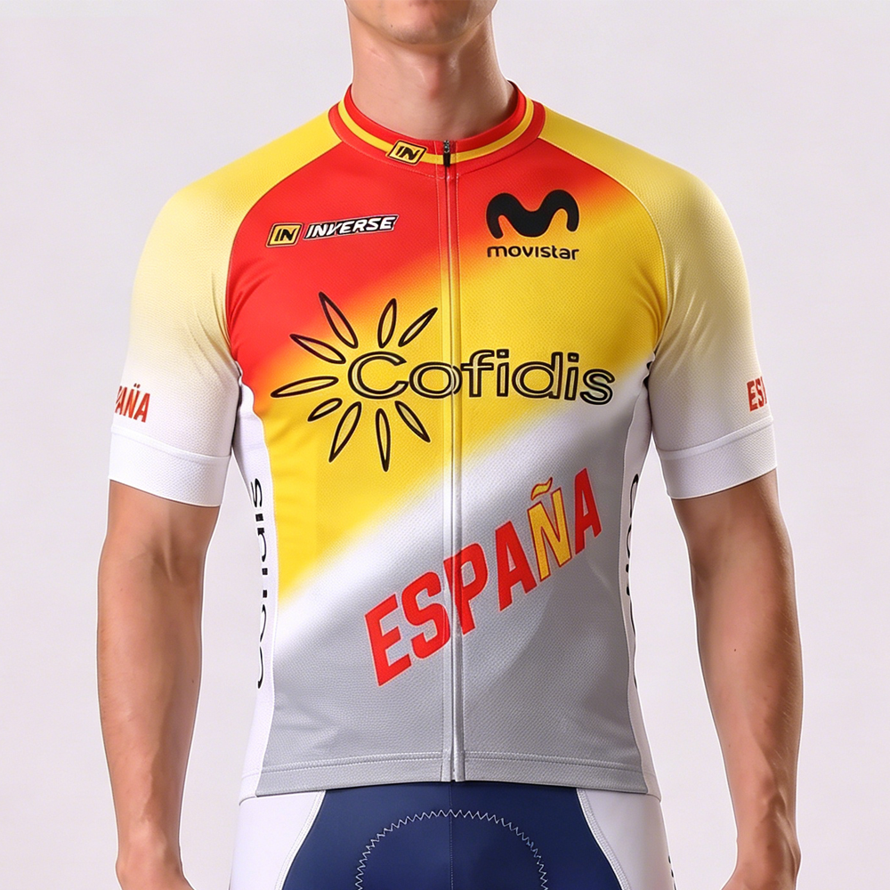 ESPANA movistar Short Sleeves Cycling Jersey