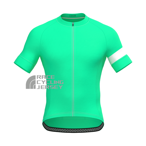 Fluorescent Green Short Sleeves Cycling Jersey
