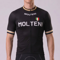 Black MOLTENI Short Sleeves Cycling Jersey