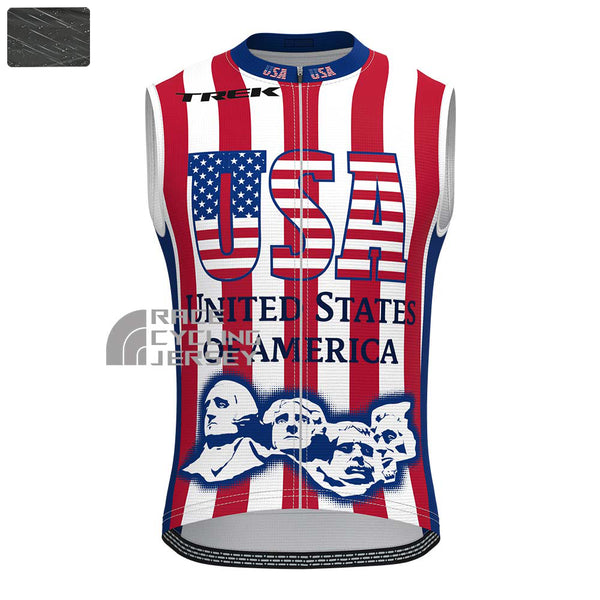 UNITED STATE OF AMERICA Windproof Sleeveless Cycling Jersey