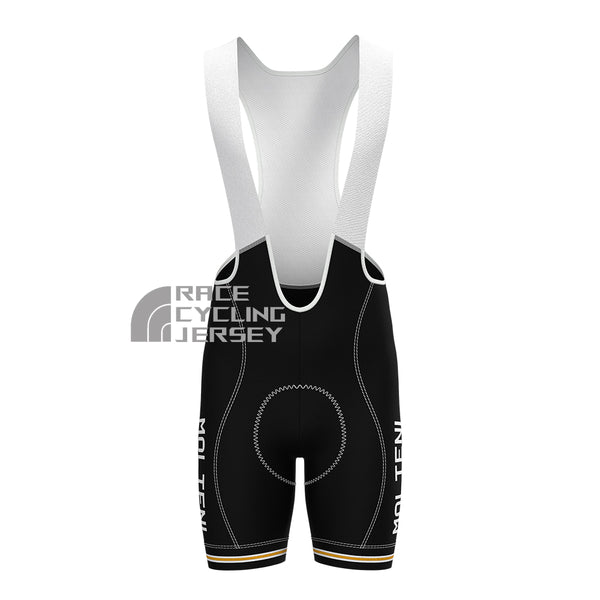 Black MOLTENI Bib Cycling Shorts