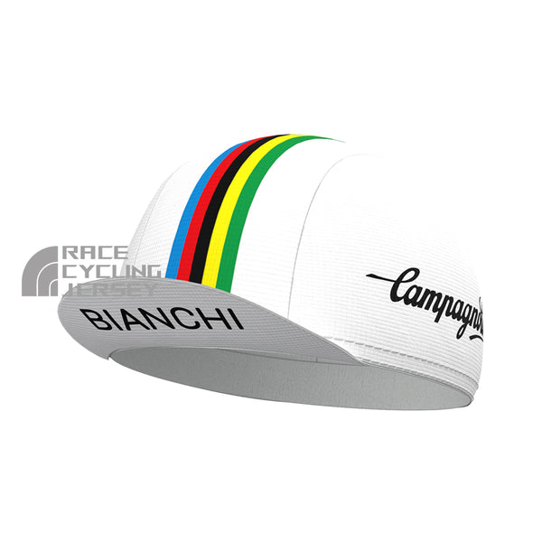 Stripes White Bianchi Cycling Cap