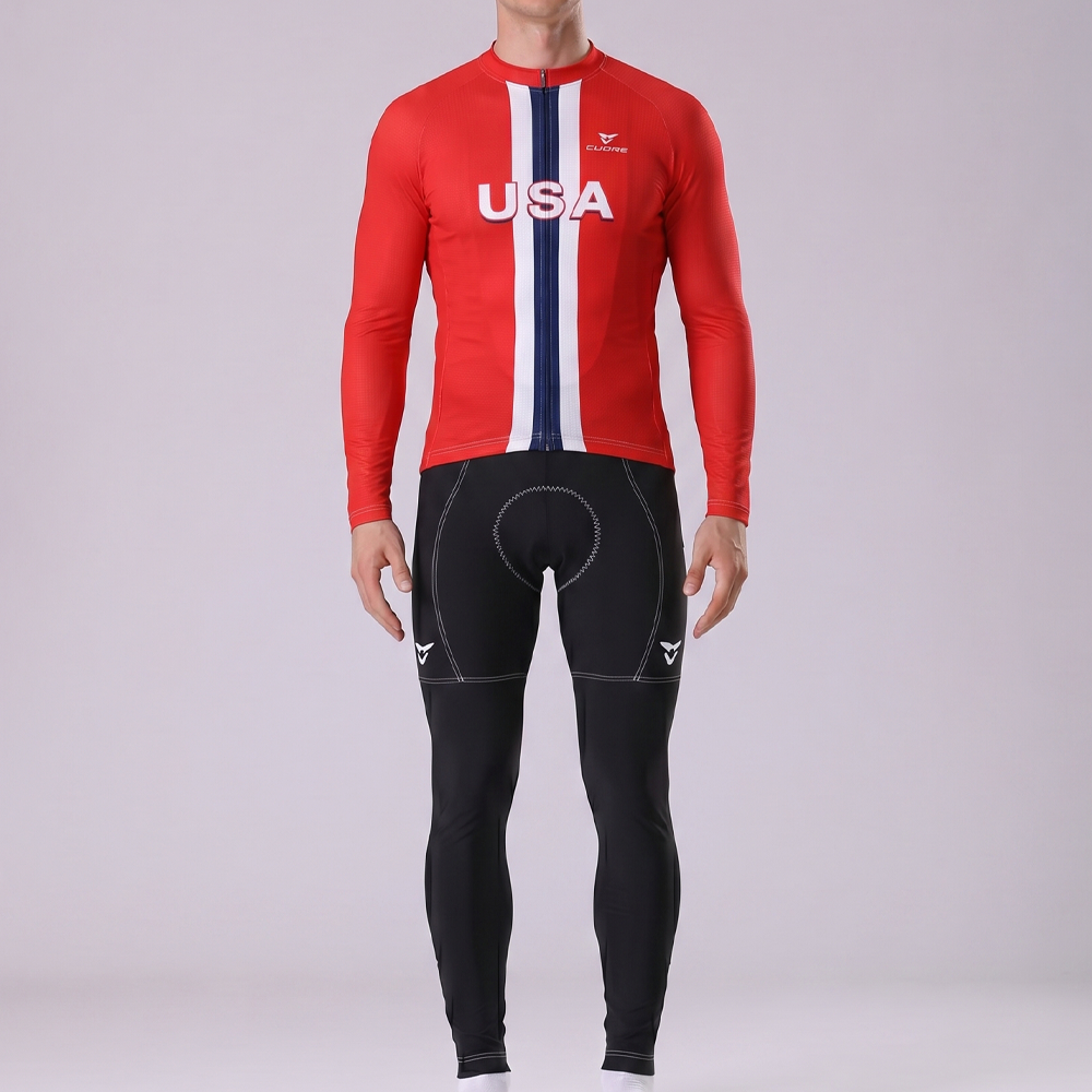 United States Long Sleeves Cycling Kits