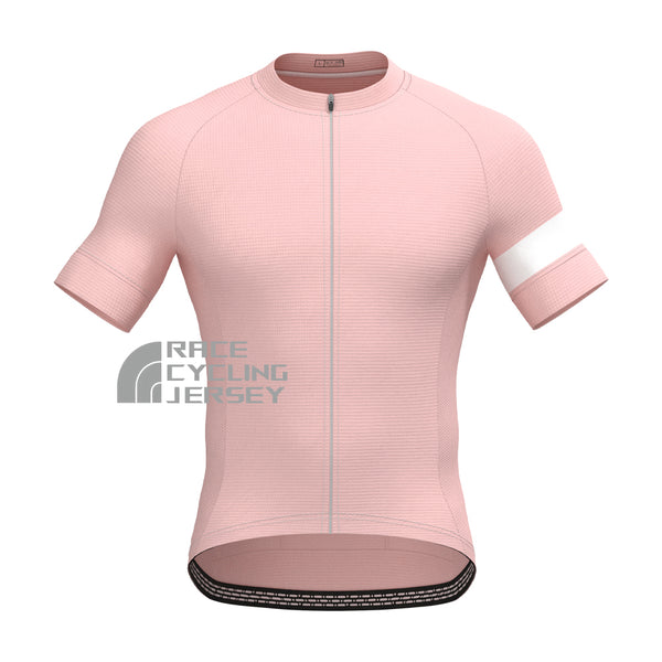 Macaron Pink Short Sleeves Cycling Jersey