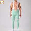 Macaron Green Fleece Bib Cycling Pants