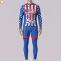 UNITED STATE OF AMERICA Fleece Long Sleeves Cycling Kits