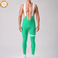Fluorescent Green Fleece Bib Cycling Pants