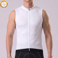 White Fleece Sleeveless Cycling Jersey