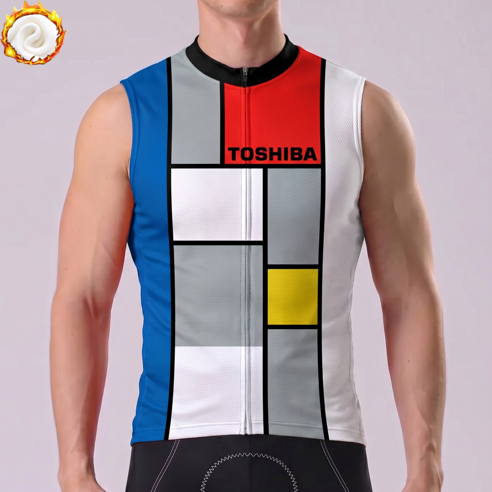 TOSHIBA Fleece Sleeveless Cycling Jersey