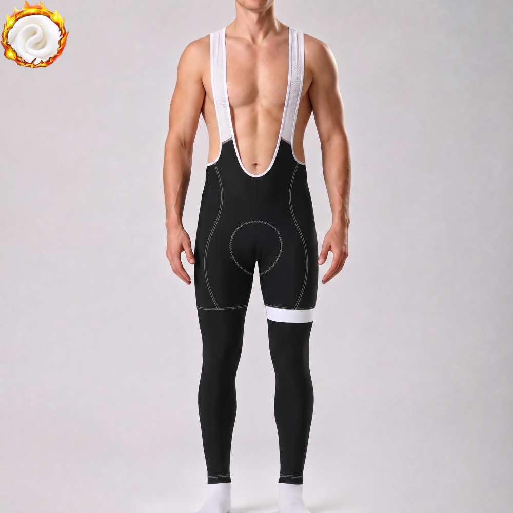 Black Fleece Bib Cycling Pants