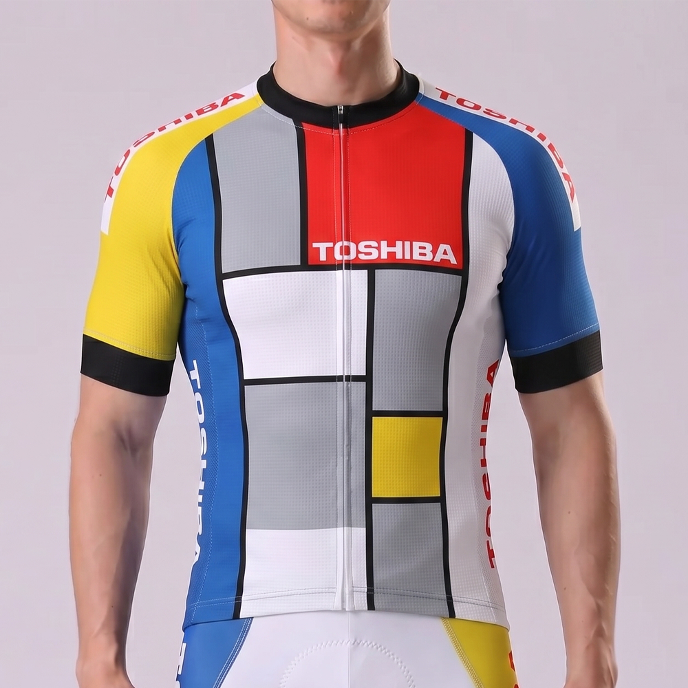 TOSHIBA Short Sleeves Cycling Jersey