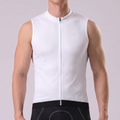 White Sleeveless Cycling Jersey