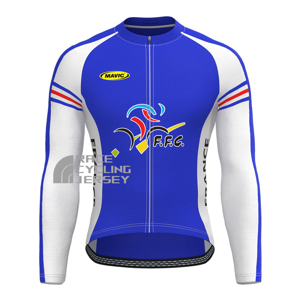 2003 France Long Sleeves Cycling Jersey