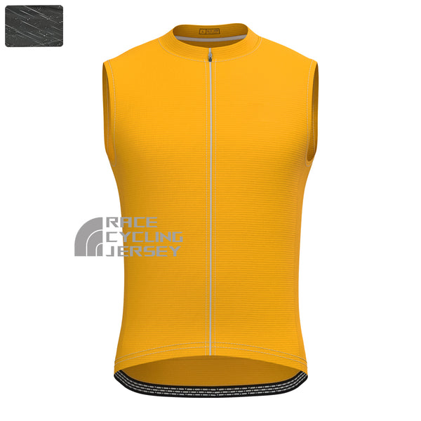 Orange Windproof Sleeveless Cycling Jersey