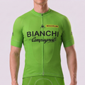 Green Bianchi Short Sleeves Cycling Jersey