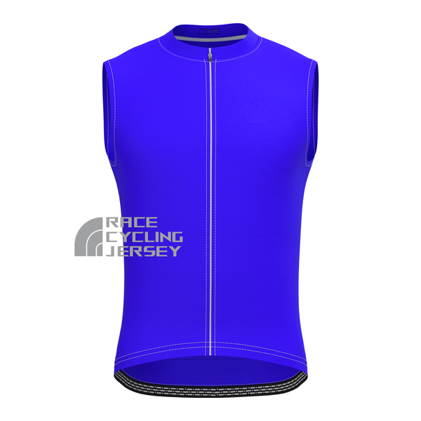 Dark Blue Sleeveless Cycling Jersey