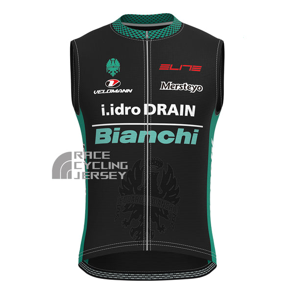 Black Bianchi Sleeveless Cycling Jersey