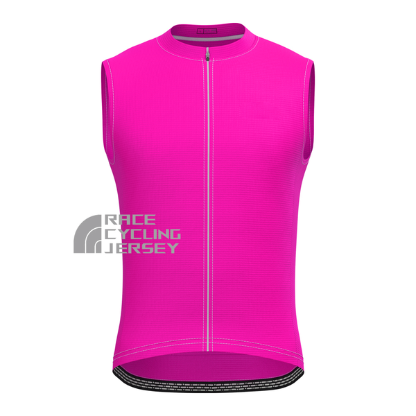 Rose Red Sleeveless Cycling Jersey