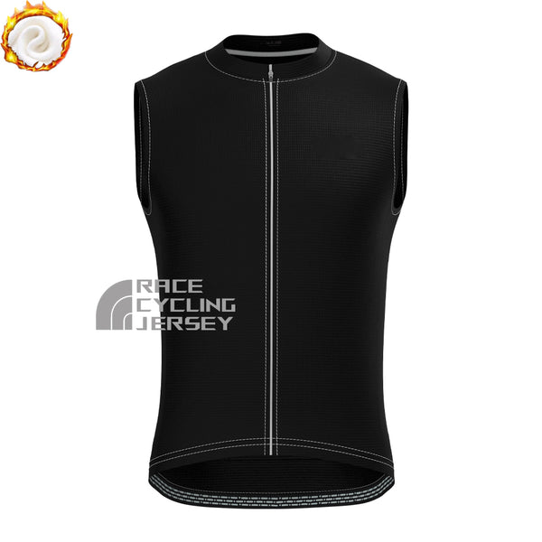 Black Fleece Sleeveless Cycling Jersey