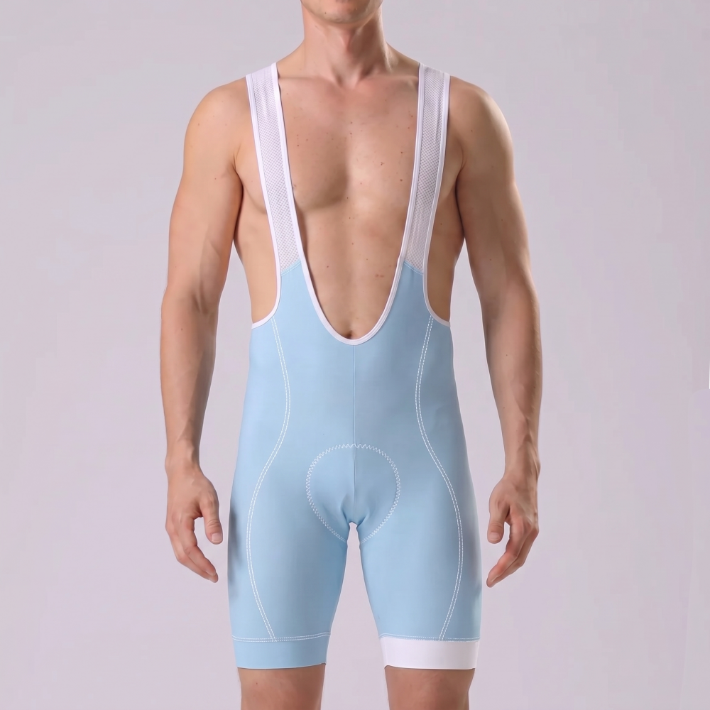 Baby Blue Bib Cycling Shorts