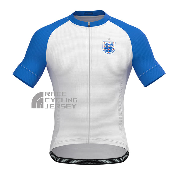United Kingdom White Short Sleeves Cycling Jersey