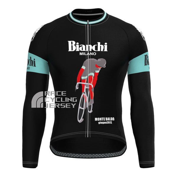Rider Bianchi Long Sleeves Cycling Jersey