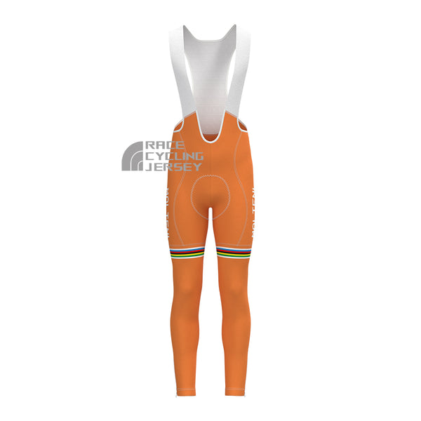 Orange MOLTENI Bib Cycling Pants