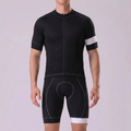 Black Short Sleeves Cycling Kits