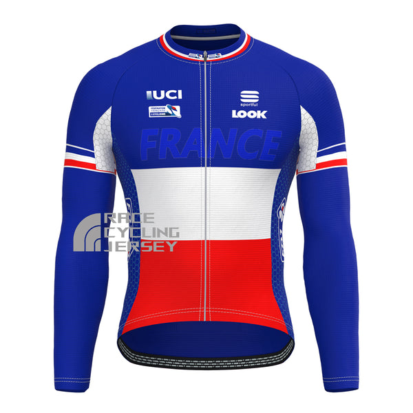 France FDJ Long Sleeves Cycling Jersey