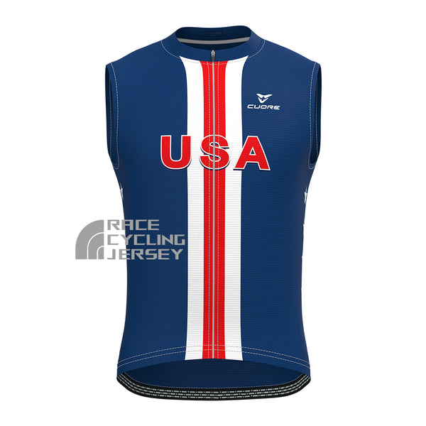 USA Sleeveless Cycling Jersey