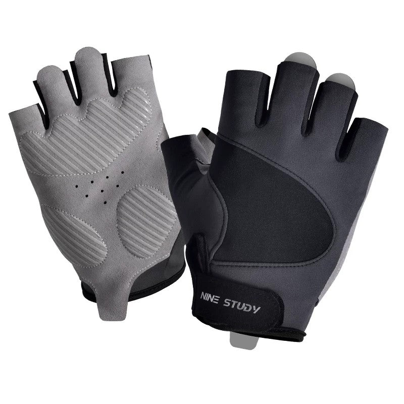 Non-Slip Silicone Padded Half Finger Bike Mitts