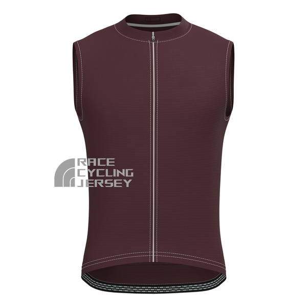 Dark Coffee Color  Sleeveless Cycling Jersey