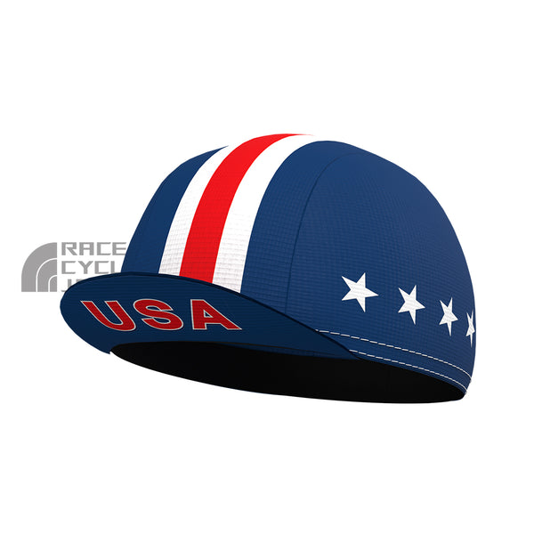 USA Blue Cycling Cap