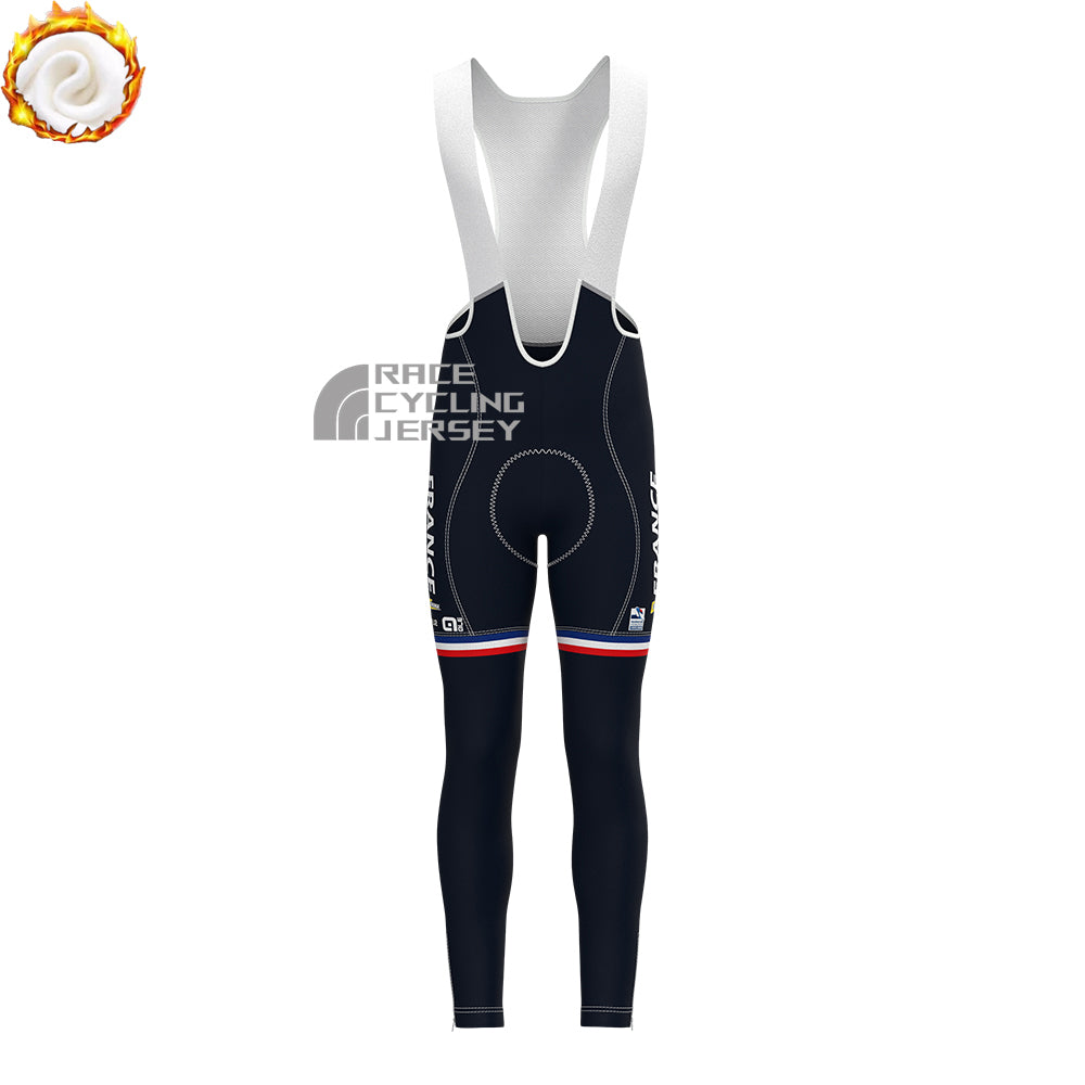 2022 France Fleece Bib Cycling Pants