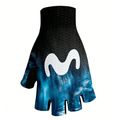 Movistar Gradient Blue Black Cycling Gloves