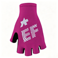 Hot Pink EF Pro Cycling Half Finger Bike Mitts